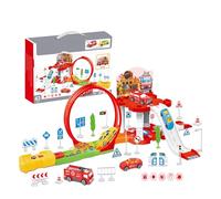 LMHHMIN Ejection Track Car Toy DIY Exciting Launch Racing Playset for Kids