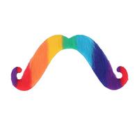 LMHHMIN Fake Mustaches Novelty Colorful Simulation Costume Beard Moustache for Halloween Party