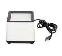 LMHHMIN Hands Free Barcode Scanner Voice Announcement Quick Response 2D Desktop Barcode Reader for Business