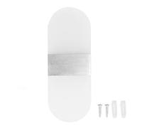LMHHMIN LED Wall Light Acrylic 360° Up Down 6W Warm Modern Wall Lamp for Hallway Bedroom Restaurant (White)