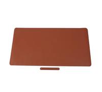 LMHHMIN PU Leather Desk Pad Single Sided Water Proof Protector Mat for Beauty Salon Home Dressing Table Brown 100x50cm