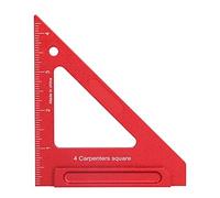 LMHHMIN Woodworking Triangle Ruler Aluminium Alloy British System Measuring Tool for Carpenter (4'' inch square ruler)