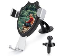 LMHLDSC Rotation Car Phone Mount Fishing Lake Fishermen Phone Holder for Car Dashboard Windshield Vent for All Phones, iPhone, Samsung