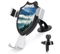LMHLDSC Rotation Car Phone Mount Foggy Mountains Landscape Phone Holder for Car Dashboard Windshield Vent for All Phones, iPhone, Samsung