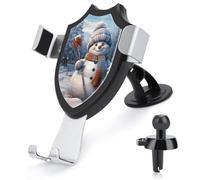 LMHLDSC Rotation Car Phone Mount Hardworking Snowman Phone Holder for Car Dashboard Windshield Vent for All Phones, iPhone, Samsung