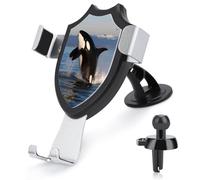 LMHLDSC Rotation Car Phone Mount Killer Whale Phone Holder for Car Dashboard Windshield Vent for All Phones, iPhone, Samsung
