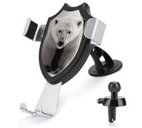 LMHLDSC Rotation Car Phone Mount Polar Bear Phone Holder for Car Dashboard Windshield Vent for All Phones, iPhone, Samsung