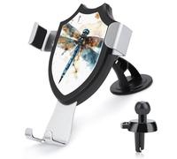 LMHLDSC Rotation Car Phone Mount Watercolour Dragonfly Phone Holder for Car Dashboard Windshield Vent for All Phones, iPhone, Samsung