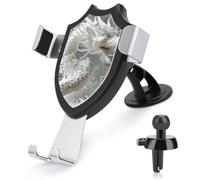 LMHLDSC Rotation Car Phone Mount White Dragon Style Phone Holder for Car Dashboard Windshield Vent for All Phones, iPhone, Samsung