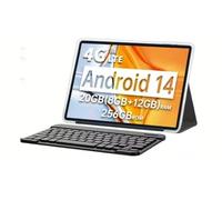 LMHTRADE T70 14 Inch Large Screen Tablet World First FHD Display Android 14 MTK Helio G99 8GB + 256GB 10000mAh Battery 18W 4G LTE Global Version (Includes Bluetooth Keyboard)