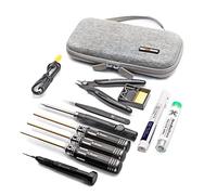 LMIAOM NewBeeDrone Tool Kit Soldering Iron Tool Storage Bag Tool Handbag Power Cable Tin Wire Pen Wrench Tweezers Cutting Pliers Parts DIY accessories installation (Color : Tool kit set)