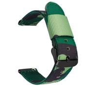 LMINGZE Camo Nylon Watch Strap 20mm 22mm 24mm Canvas Quick Release Watch Band Men Women Universal Sport Watchband(Green camo 02_24mm)