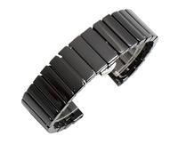 LMINGZE Ceramic Watch Strap Universal Replacement Watch Bands 20mm 22mm 24mm Quick Release Stainless Steel Watch Band(B black,20mm)