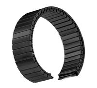 LMINGZE Elastic Stretch Strap Stainless Steel Watch Band Metal Bracelet Expansion Wristband Replacement Belt 20mm 22mm(Black,14MM_L (151MM))