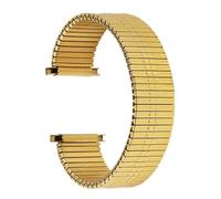 LMINGZE Elastic Watchband 16mm-22mm Adjustable width Stainless Steel Watch Strap Men Women Stretch Expansion Wristband Accessories(Golden)