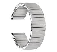 LMINGZE Elastic Watchband 18mm 20mm 22mm Stainless Steel Watch Strap Men Women Stretch Expansion Wristband Accessories(Silver,22mm)