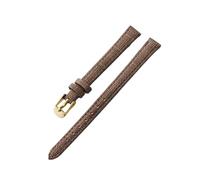 LMINGZE Leather Watch Strap 10mm 12mm 14mm Canvas Watch Band Retro Universal Replacement Wristband(Brown G,12mm)