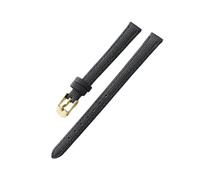 LMINGZE Leather Watch Strap 10mm 12mm 14mm Canvas Watch Band Retro Universal Replacement Wristband(Black G,12mm)