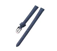 LMINGZE Leather Watch Strap 10mm 12mm 14mm Canvas Watch Band Retro Universal Replacement Wristband(Dark Blue S,12mm)