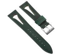LMINGZE Leather Watch Strap 20mm 22mm 24mm Quick Release Watch Band Retro Universal Replacement Wristband(Green_20mm)