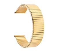 LMINGZE Metal Elastic Watch Band 16mm 18mm 20mm Universal Replacement Strap Expansion Bracelet Replacement Strap(Gold,20mm)