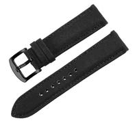 LMINGZE Nylon Canvas Watch Strap 20mm 22mm 24mm Quick Release Watch Band Men Women Universal Bracelet Watchband(Black-Black,23mm)