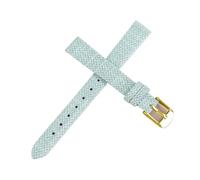 LMINGZE Nylon Watch Strap 8mm 10mm 12mm 14mm Women's Canvas Watch Band Small Size Universal Bracelet(Green-Gold,16mm)