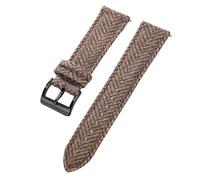 LMINGZE Nylon Watch Strap Universal Replacement 18mm 20mm 22mm Weave Bracelet Canvas Leather Watch Band(Khaki-B,20mm)