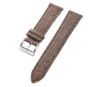 LMINGZE Nylon Watch Strap Universal Replacement 18mm 20mm 22mm Weave Bracelet Canvas Leather Watch Band(Khaki,22mm)