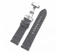 LMINGZE Nylon Watch Strap Universal Replacement 18mm 20mm 22mm Weave Bracelet Leather Watch Band Folding Buckle(Black,22mm)