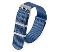 LMINGZE Nylon Watch Strap Universal Replacement 22mm 20mm Weave Retro Bracelet Canvas Watch Band(Blue,20mm)