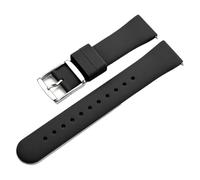 LMINGZE Rubber Watch Band 18mm 20mm 22mm Sports Silicone Strap Universal Quick Release Replacement Watchband Soft(Black_20mm)
