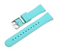 LMINGZE Rubber Watch Band 18mm 20mm 22mm Sports Silicone Strap Universal Quick Release Replacement Watchband Soft(Light Blue_18mm)
