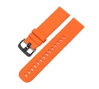 LMINGZE Rubber Watch Band 20mm 22mm Sports Silicone Strap Universal Quick Release Replacement Watchband Soft(Orange B_22mm)