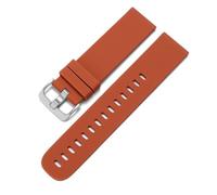 LMINGZE Rubber Watch Band 20mm 22mm Sports Silicone Strap Universal Quick Release Replacement Watchband Soft(Light Brown S_22mm)