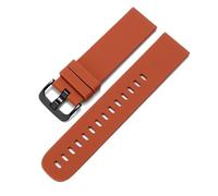 LMINGZE Rubber Watch Band 20mm 22mm Sports Silicone Strap Universal Quick Release Replacement Watchband Soft(Light Brown B_22mm)