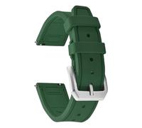 LMINGZE Rubber Watch Strap 20mm 21mm 22mm Sports Silicone Watch Band Universal Quick Release Replacement Bracelet(Green,21mm)