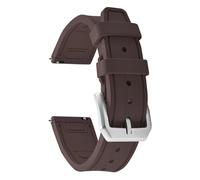 LMINGZE Rubber Watch Strap 20mm 21mm 22mm Sports Silicone Watch Band Universal Quick Release Replacement Bracelet(Brown,21mm)