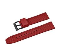 LMINGZE Rubber Watch Strap 20mm 22mm Sports Silicone Watch Band Universal Quick Release Replacement Bracelet(Red B,22mm)