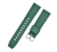 LMINGZE Rubber Watch Strap 20mm 22mm Sports Silicone Watch Band Universal Quick Release Replacement Bracelet(Green,22mm)
