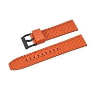 LMINGZE Rubber Watch Strap 20mm 22mm Sports Silicone Watch Band Universal Quick Release Replacement Bracelet(Orange B,22mm)