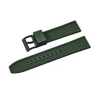 LMINGZE Rubber Watch Strap 20mm 22mm Sports Silicone Watch Band Universal Quick Release Replacement Bracelet(Green B,22mm)