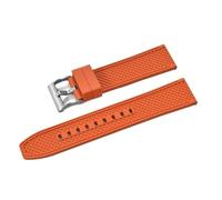 LMINGZE Rubber Watch Strap 20mm 22mm Sports Silicone Watch Band Universal Quick Release Replacement Bracelet(Orange S,20mm)