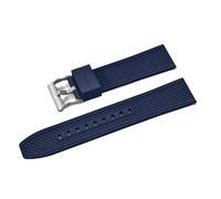 LMINGZE Rubber Watch Strap 20mm 22mm Sports Silicone Watch Band Universal Quick Release Replacement Bracelet(Blue S,22mm)