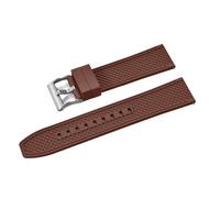 LMINGZE Rubber Watch Strap 20mm 22mm Sports Silicone Watch Band Universal Quick Release Replacement Bracelet(Brown S,20mm)