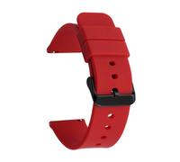 LMINGZE Silicone Men's Fashion Sports Watch Strap 20mm 22mm Universal Bracelet Replacement Watchband Accessories(Dark Red black BK,22mm)