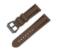 LMINGZE Silicone Watch Band 20mm 22mm Sports Strap Quick Release Replacement Watchband Soft(Brown,20mm)