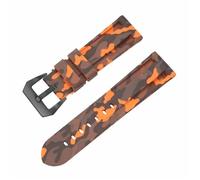 LMINGZE Silicone Watch Band 20mm 22mm Sports Strap Quick Release Replacement Watchband Soft(Camo Orange,22mm)