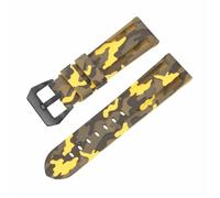 LMINGZE Silicone Watch Band 20mm 22mm Sports Strap Quick Release Replacement Watchband Soft(Camo Yellow,20mm)