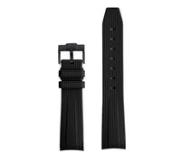 LMINGZE Silicone Watch Band 20mm Rubber Bracelet Universal Quick Release Replacement Strap Sports Soft(Black black)